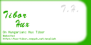 tibor hux business card